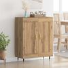 vidaXL Sideboard Artisan-Eiche 69,5 x 34 x 90 cm Holzwerkstoff