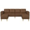 vidaXL Sofa Set Braun Faux Wildleder