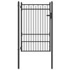 vidaXL Zauntor HORST 100 x 150 cm Metall Schwarz Abschlie&szlig;bar
