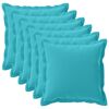 vidaXL Kissenbezug 6 stk. HOUTEN T&uuml;rkis 55 x 55 cm Polyester
