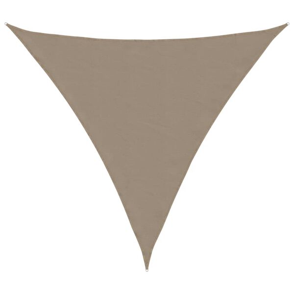 vidaXL Sonnensegel Oxford-Gewebe Dreieckig 3x3x3 m Taupe