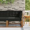 vidaXL Outdoor Ecksofa Massivholz Akazie Natur
