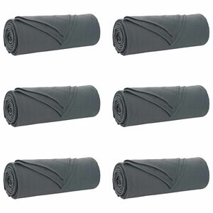 vidaXL Wohndecken 6 stk. Dunkelgrau 350 x 270 cm 8.09 kg Fleece