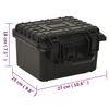 vidaXL Flugkoffer Tragbar Schwarz 27x25x18 cm PP