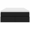 vidaXL Aufbewahrungsbett mit Matratze Schwarz 120 x 200 cm Kunstleder