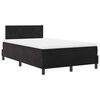 vidaXL Boxspringbett mit Matratze Schwarz 120 x 190 cm Samt