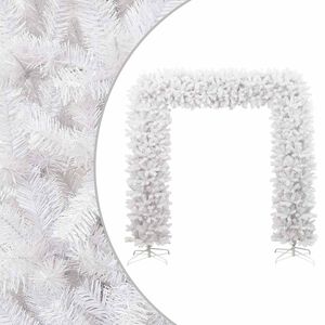 vidaXL Weihnachtsgirlande Wei&szlig; 240 cm