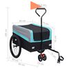vidaXL 2-in-1 XXL Fahrradanh&auml;nger und Trolley Blau Grau und Schwarz