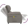 vidaXL Massagesessel Elektrisch Taupe Stoff
