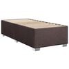 vidaXL Boxspringbett mit Matratze Dunkelbraun 90x190 cm Stoff