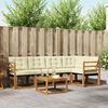 vidaXL Outdoor-Sofagarnitur mit Kissen 6 pcs Natur und Beige
