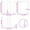 vidaXL Couchtischbeine T-Form 2 Stk. Anthrazit 30x25x(30-31) cm Stahl