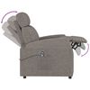 vidaXL Relaxsessel Elektrisch Taupe Stoff