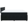 vidaXL Boxspringbett mit Matratze Schwarz 200x200 cm Samt