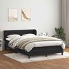 vidaXL Boxspringbett mit Matratze Schwarz 160x220 cm Samt