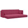 vidaXL Boden-Sofa-Bett 200cm Weinrot Samt