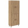 vidaXL Highboard 2 stk. Artisan-Eiche 69,5 x 34 x 180 cm Holzwerkstoff