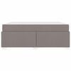 vidaXL Bettrahmen mit Matratze Taupe 180 x 200 cm Stoff