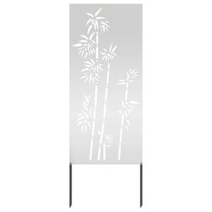 vidaXL Garten Sichtschutz-Leinwand Silber 50 x 140 cm Verzinkter Stahl