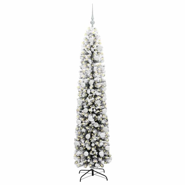 vidaXL Künstlicher Weihnachtsbaum mit 300 LEDs mit Ständer Grün 180 cm
