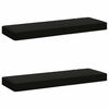 vidaXL 2-teilige Bankkissen VUGHT 2 pcs 100 % Polyester Schwarz