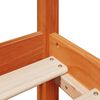 vidaXL Massivholzbett ohne Matratze Wachsbraun 140x200 cm Kiefernholz