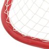 vidaXL Hockey-Tor Rot und Weiß 183x71x122 cm Polyester
