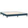 vidaXL Boxspringbett ohne Matratze Dunkelblau 200x220 cm Samt
