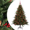 vidaXL K&uuml;nstlicher Weihnachtsbaum mit Weihnachtskugel 120 cm 150 LEDs
