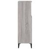 vidaXL Badschrank Grau Sonoma 30x30x100 cm Holzwerkstoff