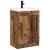 vidaXL Badezimmerm&ouml;bel-Set Altholz 78,5 x 37,5 x 81 cm Holzwerkstoff