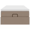 vidaXL Ottoman-Bett mit Matratze Cappuccino-Braun 90x190 cm Kunstleder