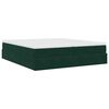vidaXL Ottoman-Bett mit Matratzen Dunkelgr&uuml;n 180x200 cm Samt