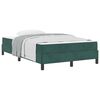vidaXL Boxspringbett mit Matratze Dunkelgr&uuml;n 120 x 220 cm Stoff