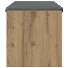 vidaXL Flurbank mit Kissen Artisan-Eiche 83 x 38 x 40 cm