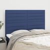 vidaXL Kopfteil Blau 144x5x118/128 cm Stoff