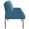 vidaXL Sofas mit Kissen 110cm Blau Sperrholz