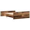 vidaXL Bettgestell ohne Matratze Altholz-Optik 120x190cm Holzwerkstoff