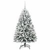 vidaXL Künstlicher Weihnachtsbaum Grün und Weiß 120 cm PVC und Metall