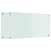 vidaXL K&uuml;chenr&uuml;ckwand 2 pcs Wei&szlig; 80 x 40 cm Geh&auml;rtetes Glas