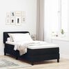 vidaXL Boxspringbett mit Matratze Schwarz 100 x 200 cm Stoff