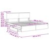 vidaXL Aufbewahrungsbett Sonoma-Eiche 180 x 200 cm Holzwerkstoff