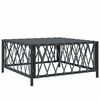 vidaXL Gartentisch Anthrazit 70x70x34 cm Gewebe