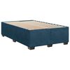 vidaXL Boxspringbett mit Matratze Blau 120x190 cm Samt
