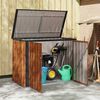 vidaXL Gartenlagerbox Braun 151,5 x 82 x 110,5 cm Stahl