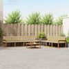 vidaXL Outdoor-Sofagarnitur mit Kissen 8 pcs Natur und Beige