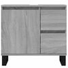 vidaXL Badschrank Grau Sonoma 65x33x60 cm Holzwerkstoff
