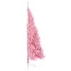vidaXL Künstlicher Halb-Weihnachtsbaum mit Ständer Rosa 180 cm PVC