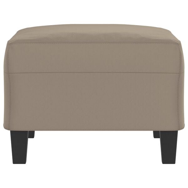 vidaXL Fu&szlig;hocker Taupe 70x55x41 cm Mikrofasergewebe