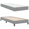 vidaXL Boxspringbett mit Matratze Hellgrau 80 x 200 cm Stoff